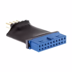 InLine 4043718209958, USB 3.0 19 Pin, USB 2.0 internal, Noir, Bleu