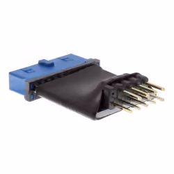 InLine 4043718209958 changeur de genre de câble USB 3.0 19 Pin USB 2.0 internal Noir, Bleu