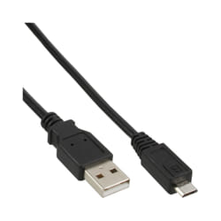 InLine 31730 câble USB 3 m USB 2.0 USB A Micro-USB B Noir