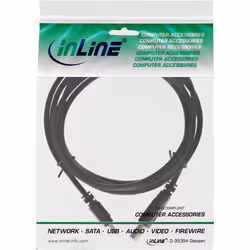 InLine 33107N câble USB 1,5 m USB 2.0 USB A Mini-USB B Noir