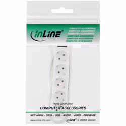 InLine 16451G multiprise 1,5 m 5 sortie(s) CA Blanc