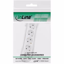 InLine 16451F multiprise 1,5 m 5 sortie(s) CA Blanc