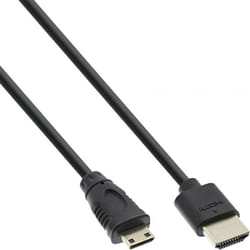InLine 4043718210862 câble HDMI 0,5 m HDMI Type C (Mini) HDMI Type A (Standard) Noir