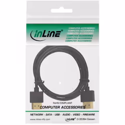 InLine 4043718210954 câble HDMI 1 m HDMI Type A (Standard) Noir