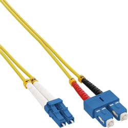 InLine 88656R câble de fibre optique 1 m 2x LC 2x SC OS2 Jaune