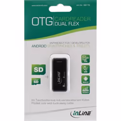InLine 66776 lecteur de carte mémoire USB 2.0 Noir