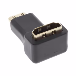 InLine 17690K changeur de genre de câble HDMI A female HDMI C Noir
