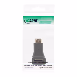 InLine 17690K changeur de genre de câble HDMI A female HDMI C Noir