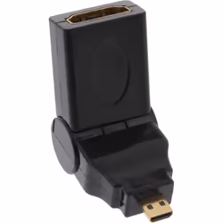 InLine 17690L changeur de genre de câble HDMI A female HDMI Noir