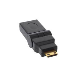 InLine 17690M changeur de genre de câble HDMI A female miniHDMI Noir