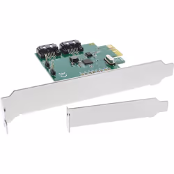 InLine 76696C, PCIe, SATA, Profil bas, PCI 2.0, 6 Gbit/s, 0, 1, SPAN