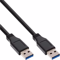 InLine 4043718233991, 5 m, USB A, USB A, USB 3.2 Gen 1 (3.1 Gen 1), Noir