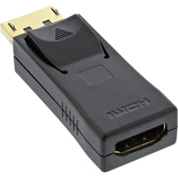 InLine 17198J changeur de genre de câble DisplayPort male HDMI Noir