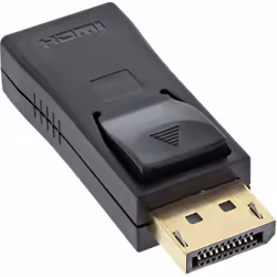 InLine 17198J changeur de genre de câble DisplayPort male HDMI Noir