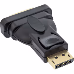 InLine 17199J changeur de genre de câble DisplayPort male DVI-D Noir