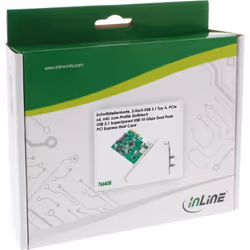 InLine 76660B carte et adaptateur d'interfaces Interne USB 3.2 Gen 1 (3.1 Gen 1)