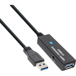 InLine 4043718235728 câble USB 15 m USB 3.2 Gen 1 (3.1 Gen 1) USB A Noir