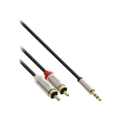 InLine 99241 câble audio 1 m 3,5mm 2 x RCA Noir