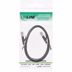 InLine 4043718236305 câble de réseau Noir 1 m Cat6a U/FTP (STP)