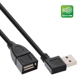 InLine 34610R câble USB 1 m USB 2.0 USB A Noir