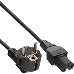InLine 16810D câble électrique Noir 2 m CEE7/7 Coupleur C13