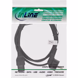 InLine 16810D câble électrique Noir 2 m CEE7/7 Coupleur C13