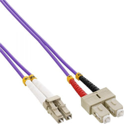 InLine 4043718248360 câble de fibre optique 0,5 m LC SC OM4 Violet