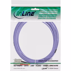 InLine 4043718248360 câble de fibre optique 0,5 m LC SC OM4 Violet