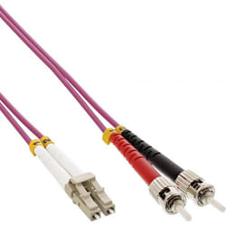 InLine 4043718248667 câble de fibre optique 0,5 m 2x LC 2x ST OM4 Violet