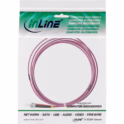 InLine 4043718248667 câble de fibre optique 0,5 m 2x LC 2x ST OM4 Violet