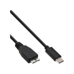 InLine 35722 câble USB 2 m USB 3.2 Gen 2 (3.1 Gen 2) USB C Micro-USB B Noir