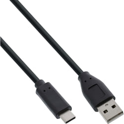 InLine 35732 câble USB 2 m USB 2.0 USB C USB A Noir