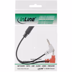InLine 99313I câble audio 0,15 m 2 x 3.5mm 3,5mm Noir