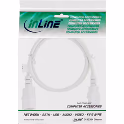 InLine 16631W câble électrique Blanc 1 m