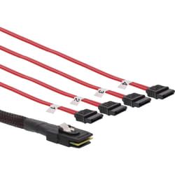 InLine 27610C câble Serial Attached SCSI (SAS) 0,5 m Rouge