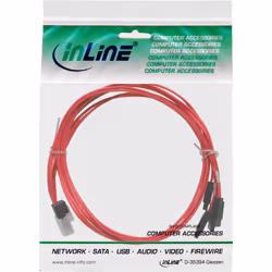 InLine 27610C câble Serial Attached SCSI (SAS) 0,5 m Rouge