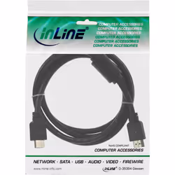 InLine 17621 câble HDMI 1 m HDMI Type A (Standard) Noir