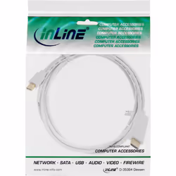 InLine 17176I câble vidéo et adaptateur 1,5 m Mini DisplayPort HDMI Blanc