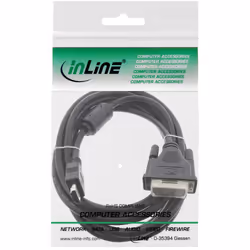 InLine 17661 câble vidéo et adaptateur 1 m DVI HDMI Noir