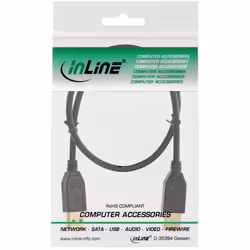 InLine 34318S câble USB 2 m USB 2.0 USB A Noir