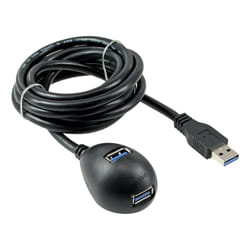 InLine 35651 câble USB 1 m USB 3.2 Gen 1 (3.1 Gen 1) USB A 2 x USB A Noir