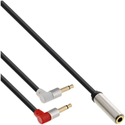 InLine 99251B câble audio 2 m 2 x 3.5mm 3,5mm Noir