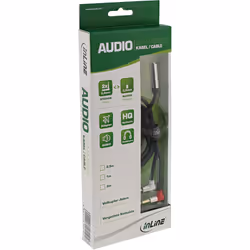 InLine 99251B câble audio 2 m 2 x 3.5mm 3,5mm Noir