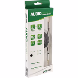 InLine 99271 câble audio 1 m 3,5mm Noir