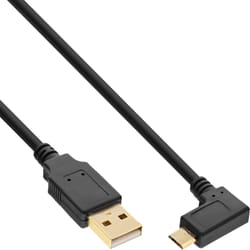 InLine 31715T câble USB 1,5 m USB 2.0 USB A Micro-USB B Noir
