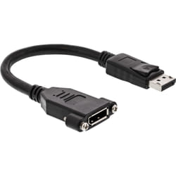 InLine 17100I câble DisplayPort 0,2 m Noir
