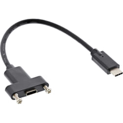 InLine 33441G câble USB 0,2 m USB 3.2 Gen 1 (3.1 Gen 1) USB C Noir