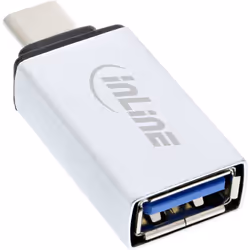 InLine 35801 changeur de genre de câble USB type C male USB-A Argent