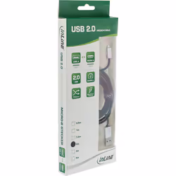 InLine 31720I câble USB 2 m USB 2.0 USB A Micro-USB B Noir
