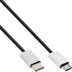 InLine 35844 câble USB 1,5 m USB 2.0 Micro-USB B USB C Noir